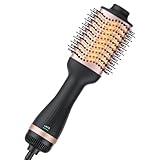 Hair Dryer Brush Blow Dryer Brush in One, 4-in-1 Ionic Hair Dryer Brush and Styler Volumizer with 3.2' Oval Barrel, 33000RPM High-Speed Motor, Hot Air Straightener Brush, All Hair Types, MS-D07A