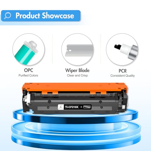 TRUE IMAGE Compatible Toner Cartridge Replacement for HP 131A 131X Laserjet Pro 200 Color M251nw M251n MFP M276nw M276n CF210X CF210A CF211A CF212A CF213A Printer (Black Cyan Yellow Magenta, 5-Pack) - Thumbnail 6