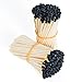 200Pcs 3'' Decorative Black Matches, Premium Fancy Long Wooden Safety Matches for Candles, Lighting Candles, Long Wooden Matchsticks for Home Décor, Gifts, Accessories & Events