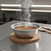 FytStycale 316 Stainless Steel Bowl Extra Thick Deep Metal Kitchen Basin Induction Cooktop Kitchenware for Culinary Enthusiasts, 26CM #3