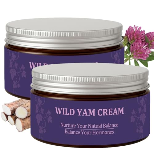 zdiwond Wild Yam Cream for Women, Organic Balancing Cream for Smooth Wrinkles Made with Wild Yam Root and Red Clover, Deep Nourishment and Hydration, 2oz/60g