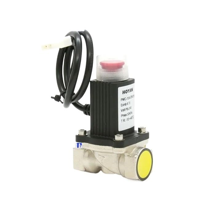 Arrêt d'urgence électronique PMC-15B vanne coupure gazoduc G1/2" DC 12V