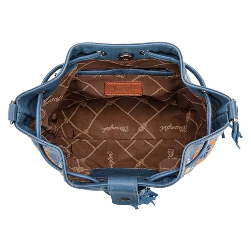 Image of Wrangler Hobo Bags for Women Designer Aztec Bucket Purses Western Tapestry Shoulder Handbags