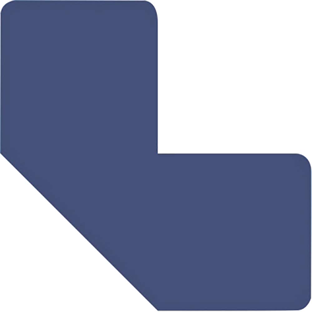Tarifold Fr 197201 Pack of 10 Adhesive Floor Marking Symbols - L-Shape 100 x 50 mm - Blue (Pack of 10 Pieces)