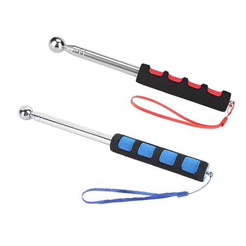 2pcs Self Defence Stick Retractable, Wall Check Hammer, Telescopi...