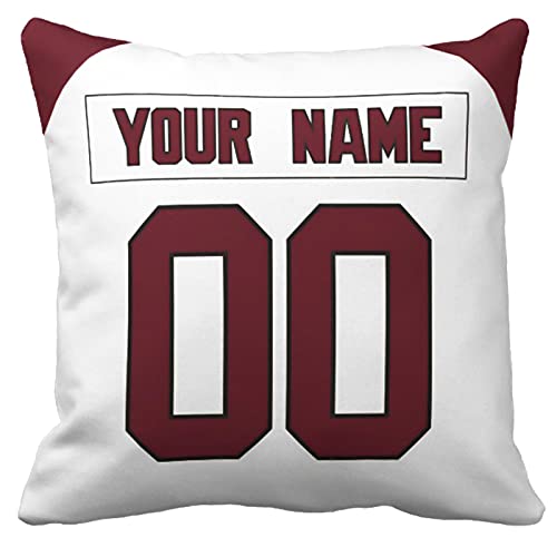 Image of ANTKING Throw Pillow 2 Pack with Custom Name and Number Personalized Gift for Men Women Boys