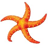 KUKUShining Seestern Plüschtier, Weiche Meeresbettwäsche Küstendekor Kuscheltier Plüschtier for Kleine Couch Bett Schlafzimmer Wohnzimmer(Red)