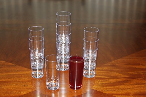 1.75 oz Plastic Straight Wall Shooter Glasses (20 Pack)
