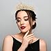 Semato Gold Crown for Women Baroque Vintage Gold Tiaras with Gemstones for Prom Birthday Party Quinceanera Pageant Halloween Costume Headpieces