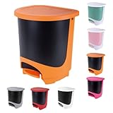 cubo basura naranja ✅ Fabricado y Diseñado en España