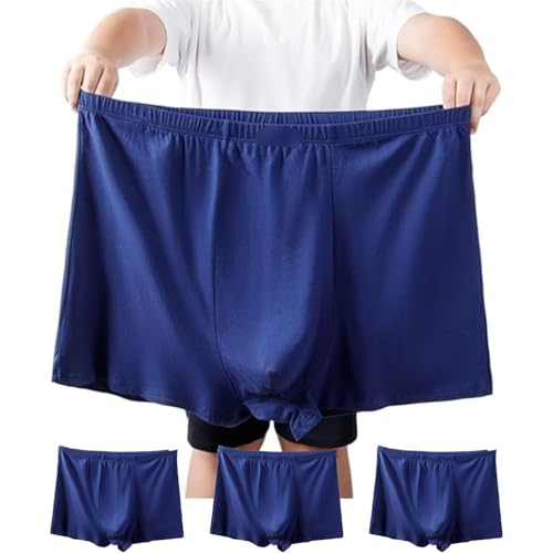 50-160kg Cotton Men's Loose Plus Size Boxer Briefs High Waist Underwear 3PCS Middle Elderly Panties Shorts Underpants