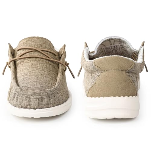 Image of Boys & Girls Slip-on Casual Loafer Kids Canvas Sneakers Toddler Walking Shoes Comfortable & Lightweight (Toddler /Little Kid)