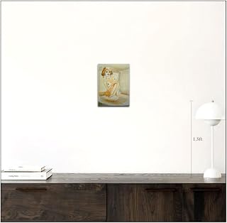 Female Nude Drawing Beautiful Woman Posing for an artist in a studio 9 x 12 Inches