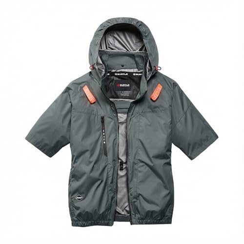 [���[�N��] �o�[�g�� BURTLE 2026�N �t �� �G�A�[�N���t�g �n�C�o�b�N ���� �󒲃E�F�A �y�� ���� UV�J�b�g �A���~�ՔM ��ƒ� ��ƕ� �M���Ǒ΍� �E�F�A�P�i AC2096HB (53.�X�g�[���O���[, 3XL)