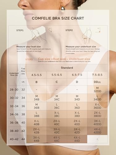 Image of COMFELIE Wireless Minimizer Bra No Underwire Side Shaping Full Coverage for Large Bust Beige