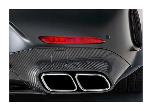 Tubo de escape AMG GT63S de alta gama con terminal rectangular 4