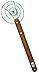 TableCraft 32406 Wok Strainer with Bamboo Handle, 5-Inch, Stainless Steel