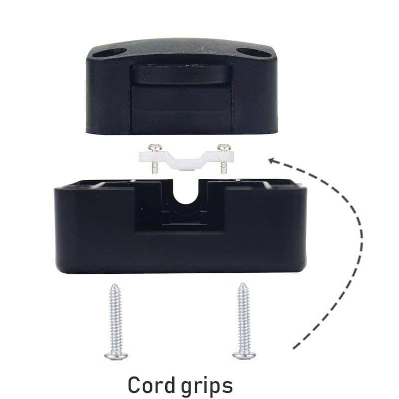 Interrupteur Lampe Lot De 4 Interrupteurs à Cordon DONOONIS - Noir - 230V - Pour Lampes Et Appareils électriques Interrupteur à Tirette