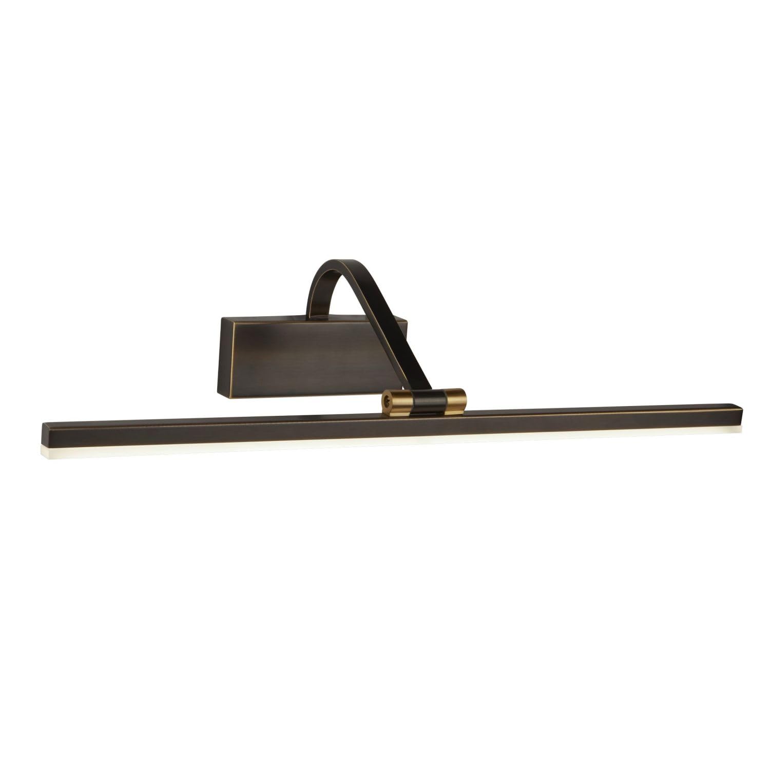 Licht-Erlebnisse Bilderlampe LED in Schwarz-Gold Antik 3000 K 679 lm Metall Jugendstil verstellbar Bilderleuchte Wohnzimmer