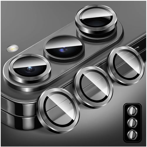 Image of TechTrendz Camera Lens Protector Ring for Samsung Galaxy Z Fold 7 Camera Aluminum Alloy Rings, Ultra-HD Full Coverage Anti Scratch Metal Ring, Z Fold 7 Camera Lens Protector (3 Ring Included) (Black)