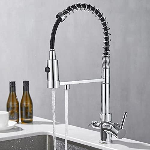 Zpspz Grifo Cocina 3 Vias Osmosis Latón Caliente Y Fría Giratorio Multifunción Grifo Para Osmosis-Cromo Zpspz Grifo Cocina 3 Vias Osmosis Latón Caliente Y Fría Giratorio Multifunción Grifo Para Osmosis-Cromo