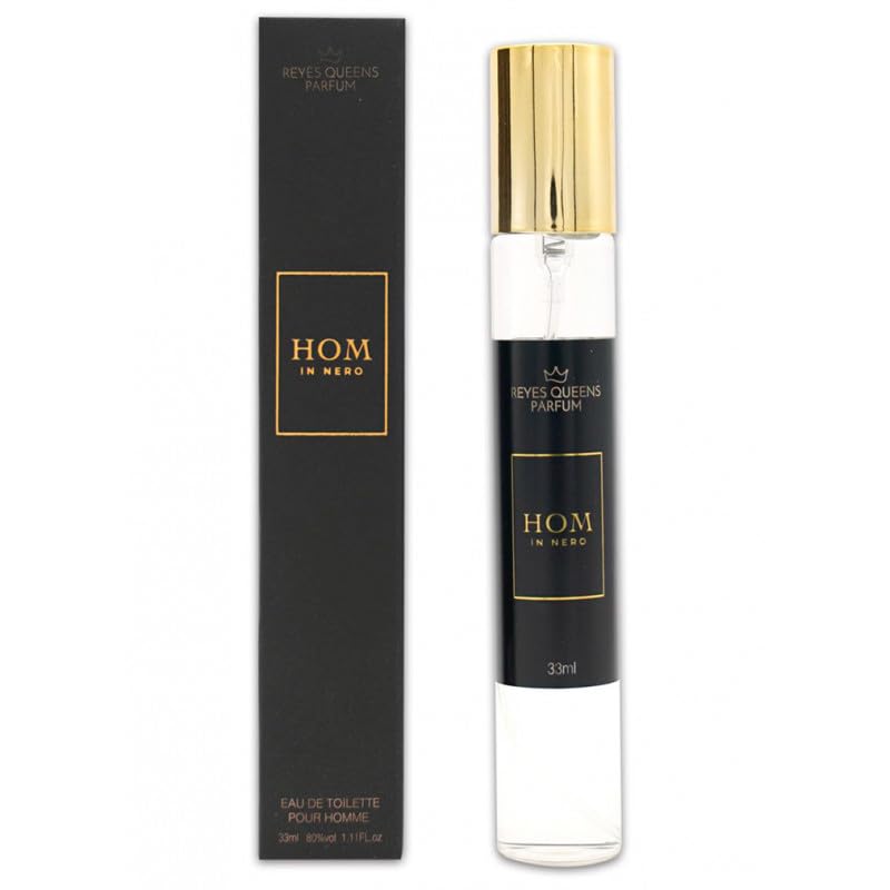 Hom in Nero, Men Eau de Toilette, Perfume de Equivalencia Colonia Equivalente para Hombre, 33 ml Fragancia Duradero, Elegante y Sofisticado R030