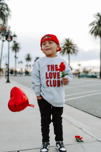 Holland Ave The Love Club | Toddler Baby Boy Valentine Outfit | Boy Girl Valentines Day Shirt | Kids Valentines Day Outfit3