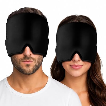 Image of 3D Contoured Sleep Eye Mask for Men & Women | Blackout Eye Cover with Soft Adjustable Strap | Light Blocking Sleeping Mask for Travel, Meditation, Yoga, Shift Workers & Relaxation | Black