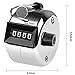 HZXSDEG 4 PCS Counter Clicker 4-Digit Number Count, Handheld Mechanical Counters Clickers Pitch Counter for Coaching, Knitting, People, Lap, Fishing, Golf, Toddler & Fidget