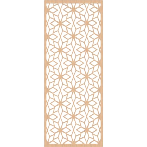 Image of Lake Decorative Pierced Fretwork Wood Wall Panels, 29 3 /8 inchW x 74 3 /8 inchH x 1 /4 inchT, Hickory