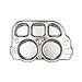 Innobaby Din Din Smart Stainless Divided Platter, Stainless Steel Divided Plate for Babies, Toddlers and Kids, BPA free plate