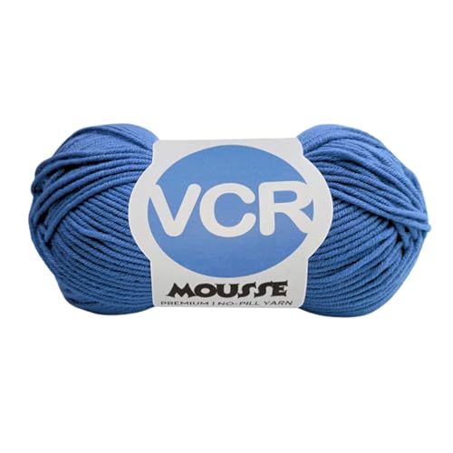 Image of VCR 4ply Inky Blue Yarn, 100 Grams Hank, 190 Meters Length, Acrylic Ball for Crochet and Knitting, Soft Crosia Threads, Pack of 1 Yarn, Suitable for DIY Crafts