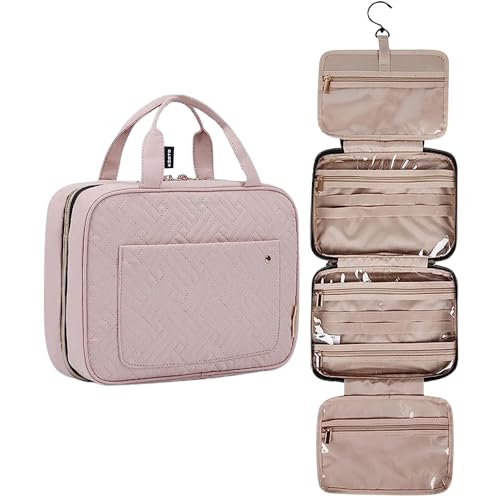 Kioto Kulturbeutel zum Aufhängen Kulturtasche für Reisen Kosmetiktasche mit stabilem Haken Toiletten-Organizer für Damen und Herren