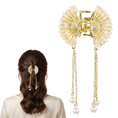 Image of ANNACREATIONS 1 Pcs Korean Fashion Style Metal Hair Claw Jaw Clamp Clips Hair Clutcher Hair Clip Hair Pin Hair Accessories For Women and Girls (Style 2)