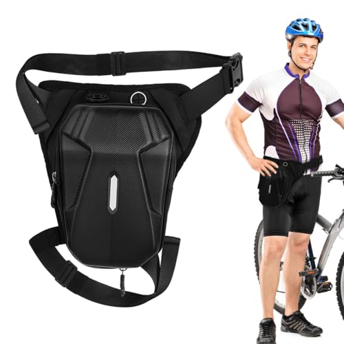 Bolsa de pierna negra multifuncional PRETYZOOM con cierre seguro para hombre y mujer