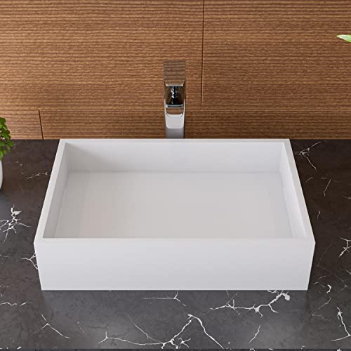 Alfi Brand Abrs2014 Bathroom Sink, White Matte #TOP4