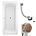 Produktbild AQUABAD® KOMPLETTSET - Badewanne AURELIO 170x75 cm + Träger + Premium Ablaufgarnitur Bronze Antik