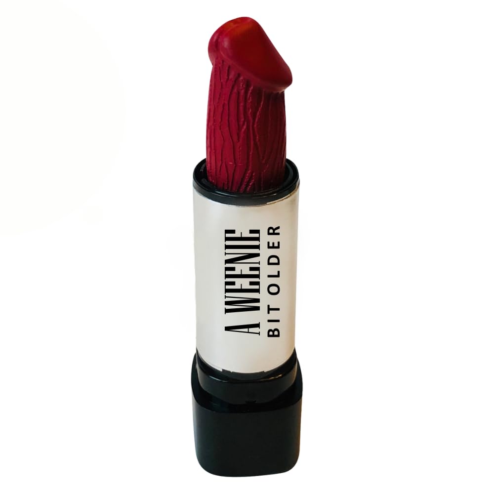 “A Weenie Bit Older” Funny Birthday Lipstick – Gag Gifts for Women, Naughty Present for Sisters, Friends & Coworkers “A Weenie Bit Older” Funny Birthday Lipstick – Gag Gifts for Women, Naughty Present for Sisters, Friends & Coworkers