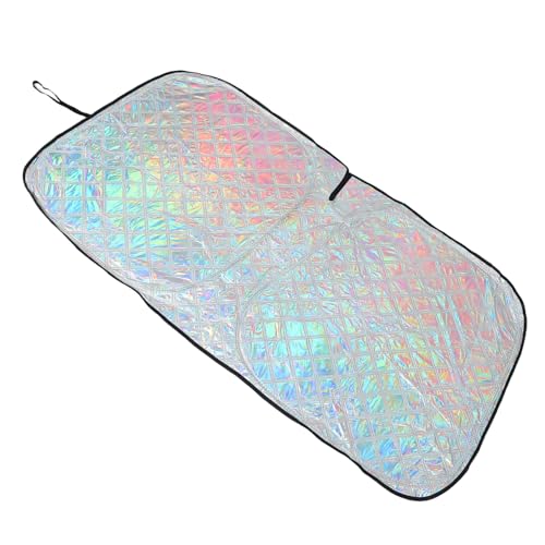 Gogogmee Parasol Plegable para Parabrisas de Coche Protector Solar UV con Aislamiento Térmico Portátil para SUV Camiones y Vehículos Fácil Instalación y Bloqueo Rayos UV