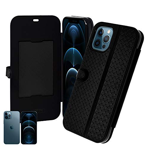 �V�Y�J�E�B�� iPhone12 Pro Max �蒠�^ �P�[�X �J�o�[ �J�[�h�|�P�b�g �X���C�h IC�J�[�h�Ή� �V���v�� �J���t�� �J�o�[ �� mesh �T�C ���b�V�� Black(���F)