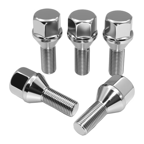 M12x1.25 23mm Lug Bolts | 19mm Hex | Fit Jeep Chrysler Dodge | 611-005 5PCS