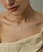 Awvialy Cute Necklaces for Women, Dainty Gold Necklace 14K Gold Plated Diamond Pendant Necklace Simple Gold Choker Necklaces for Women Trendy Fashion Gold Jewelry for Women