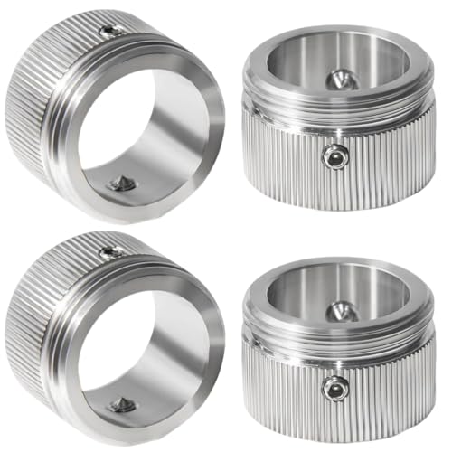 4 pezzi M30 x 1,5 adattatore per termosifoni con chiave esagonale, valvola di riscaldamento in acciaio inox 304, testa termostatica, on design, accessorio per radiatore a prova di perdite, con