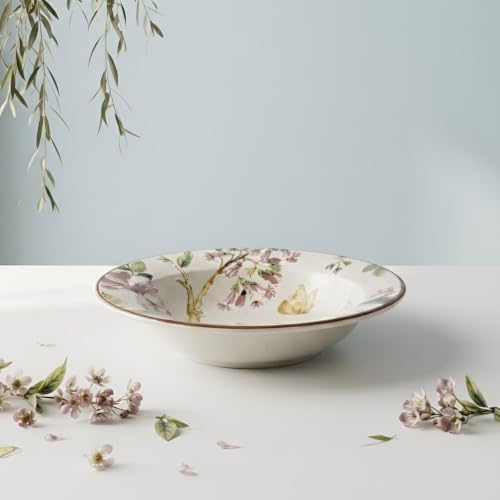 Image of SNS Pushpanjali Ceramic Serving Bowl | Salad, Soup & Pasta Bowl for Everyday Dining