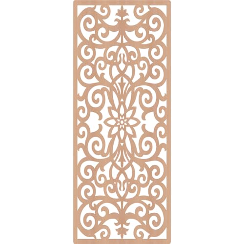 Image of Buel Decorative Pierced Fretwork Wood Wall Panels, 29 3 /8 inchW x 74 3 /8 inchH x 1 /4 inchT, Alder