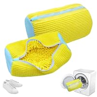 Culinavog 2 Pezzi Sacchetti Scarpe Lavatrice, Chiusura con Coulisse, Riutilizzabili In Microfibra, Multi Protezione, Sacchetto per Lavare Scarpe in Lavatrice per Tutti i Tipi di Scarpe e Misure