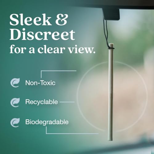 Image of Enviroscent Non-Toxic* Car Air Freshener Auto Stix - Scents Made Safer - Enjoy Fragrance Lasts Up to 480 Days - Includes Auto Stix Diffusers & Elastic Loops - Seaside Coconut & Verbena (Pack of 8)