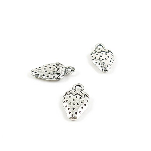 35x Ancient Silver Fashion Jewelry Making Charms 12954 Strawberry Wholesale