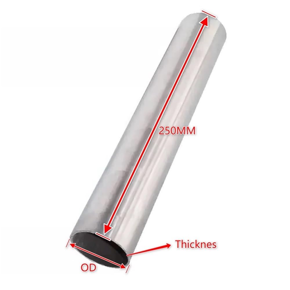 250 mm hohles Titanrohr, Außendurchmesser 3–28 mm, hochfestes Rohr, Dicke 0,5–4 mm, Titan-Rundrohr, 1 Stück(24 * 2MM)