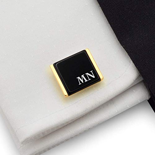 Mancuernillas grabadas personalizadas para hombre miniatura 7